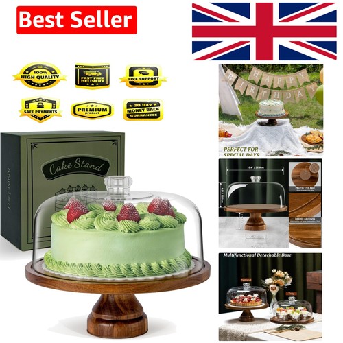 Cake stand with dome lid - with,