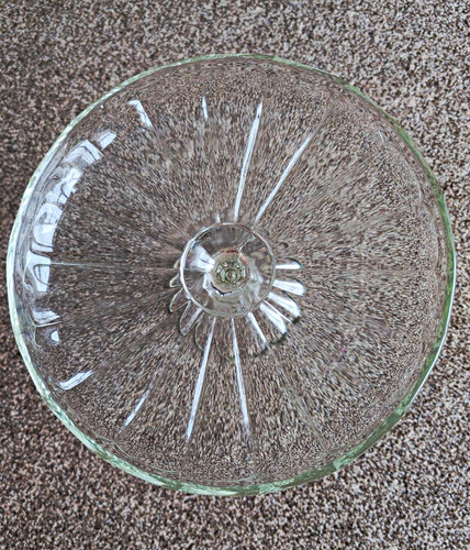 Clear glass pedestal - glass,