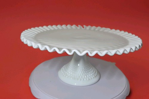 Vintage fenton hobnail ruffled - hobnail,