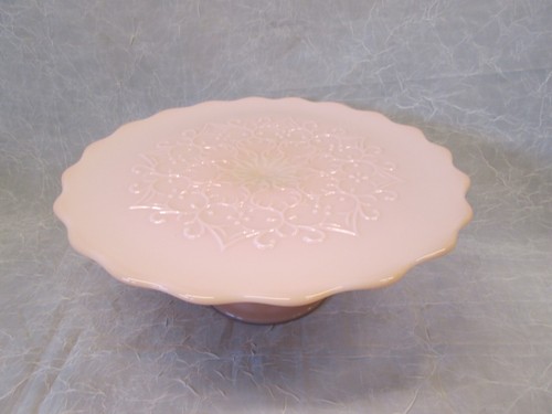 Fenton glass cake plate - fenton,