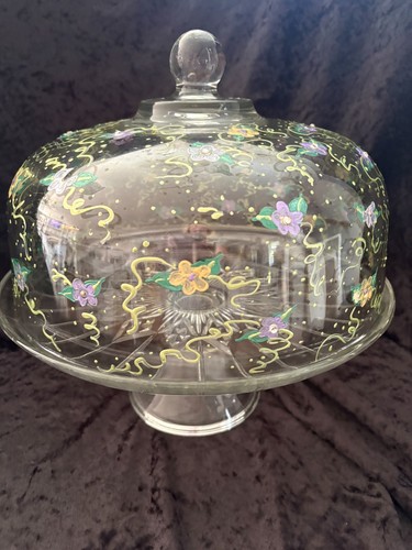 Clear glass pedestal - clear, cake