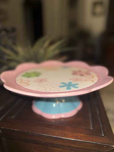 Ceramic cake stand pink - stand,