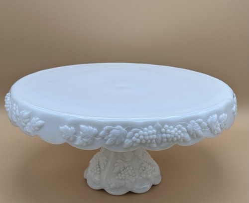Vtg westmoreland pedestal cake - vtg,
