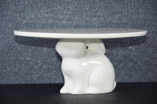 White porcelain bunny cake - porcelain,
