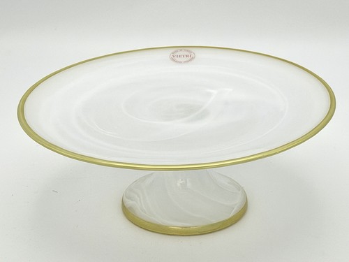 Vietri white swirl art - vietri,