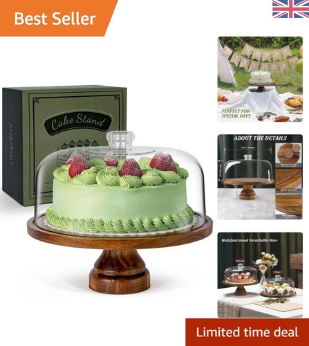 Acacia wood cake stand - acacia,
