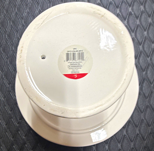 White ceramic round - white,