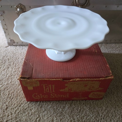 Vtg indiana glass white milk - glass,
