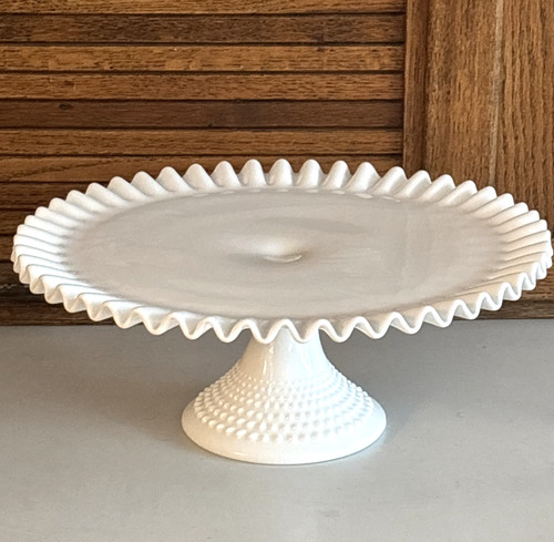 Vtg fenton white milk glass - vtg,