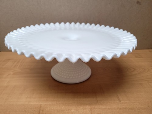 Vintage fenton hobnail ruffled - hobnail,