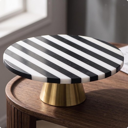 Speckled finish pedestal cake - speckled,