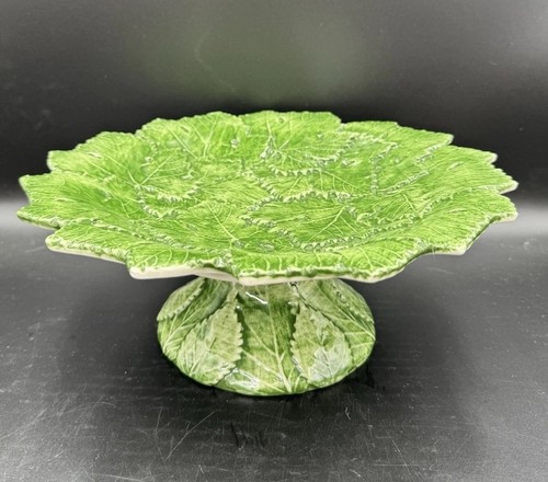 Vintage italian majolica leaf - italian,