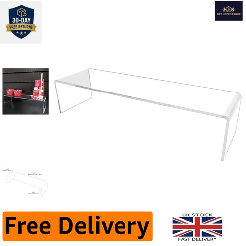 Polished clear acrylic risers - clear,