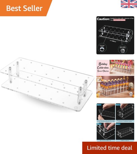 Clear acrylic cake pop stand - clear,